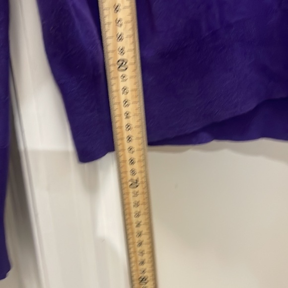 RALPH Lauren - Classic Dark Academia V-Neck 100% Pima Cotton - Purple - Medium - Picture 7 of 10